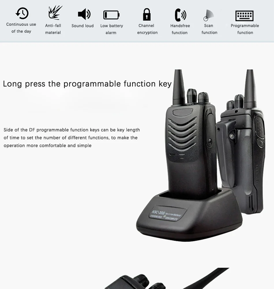 TK-U100 UHF 400-430 МГц 16 радиочастотных каналов рация 4 Вт тонкий легкий портативный двухсторонний радиоприемопередатчик
