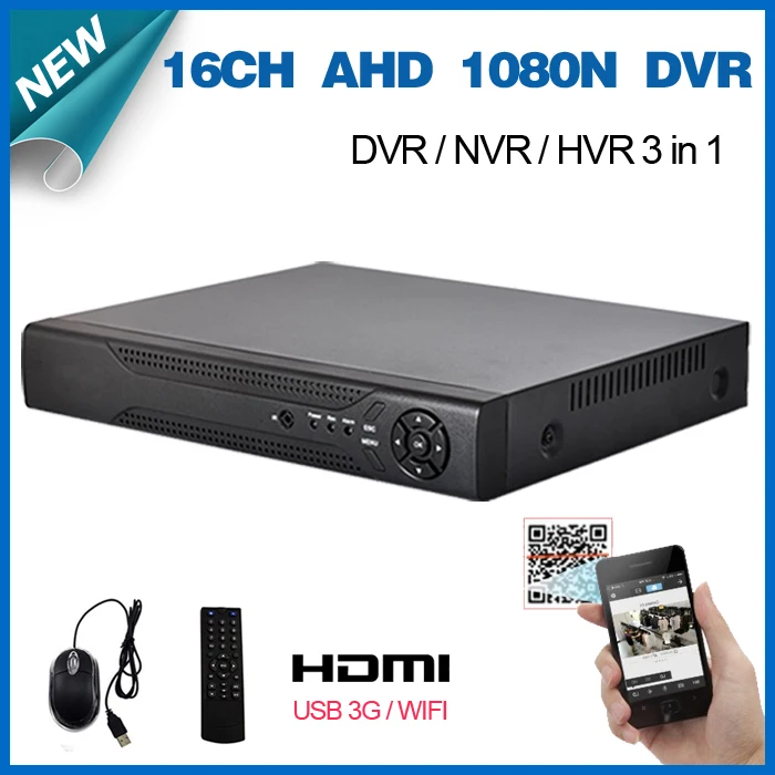 Домашний 16ch AHD 1080N 720P DVR HDMI 1080P 16 канальный NVR для безопасности AHD/IP камеры onvif CCTV