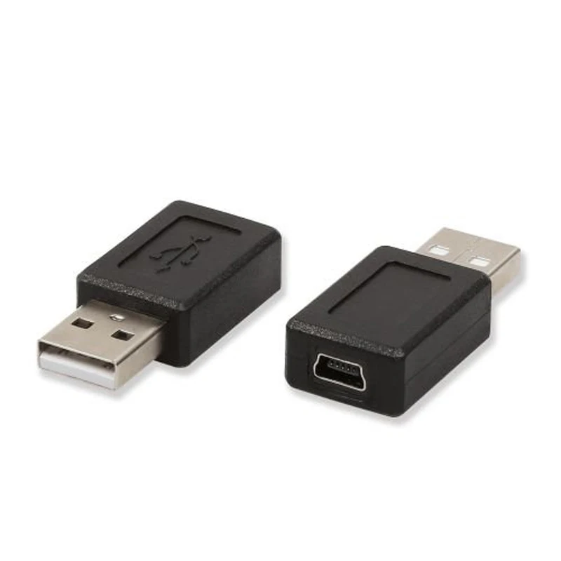 Новый высококачественный USB A штекер для мини-usb Тип B женский M/F адаптер