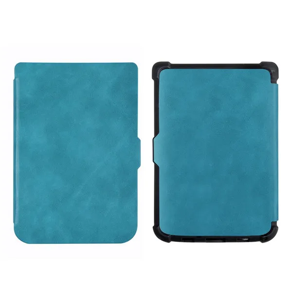 light blue Gligle чехол из тонкой кожи чехол для электронной книги PocketBook Touch Lux 4 627 HD 3 632 Basic 2 616 читалка термополиуретановая оболочка 300 шт./лот - Цвет: light blue