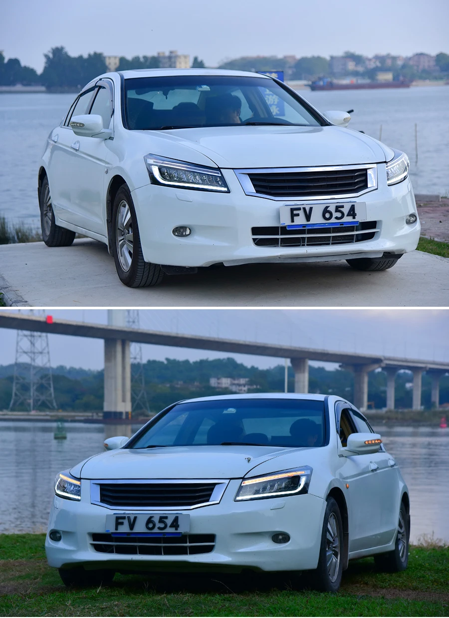 Головной светильник в сборе для Honda Accord 2008-2013 полный светодиодный светильник источник светодиодный сигнал поворота