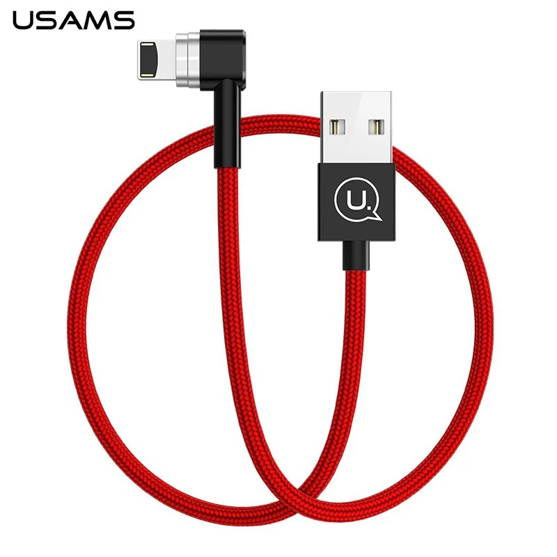 USAMS 1.2 м L формы Плетеный для Lightning 8pin Магнитный кабель USB iPhone 7/7 Plus и т. д. | Мобильные