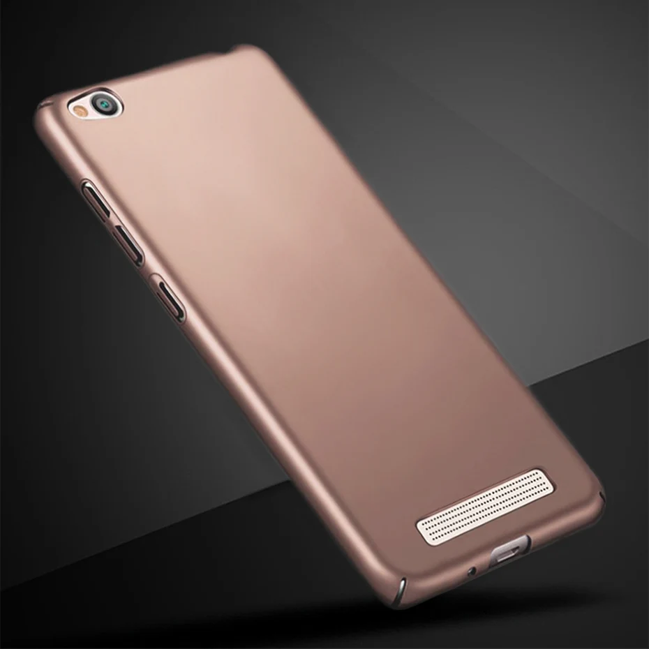 Чехол для Xiaomi Redmi 4A чехол Полный Чехол для Xiaomi Redmi 5A Чехлы Жесткий PC задняя крышка для Xiaomi Redmi 5A 4A бампер чехлы для телефонов - Цвет: Rose Gold