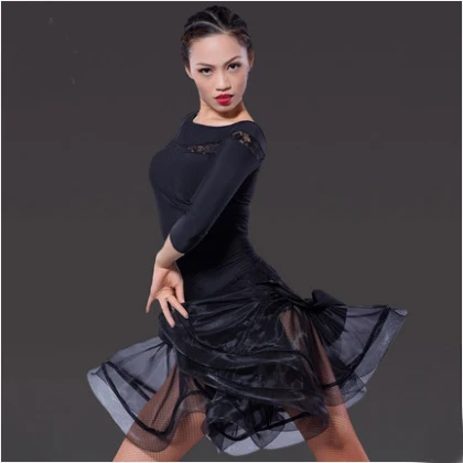 Платье для латиноамериканских танцев женское пикантная юбка Бальных Танго танго