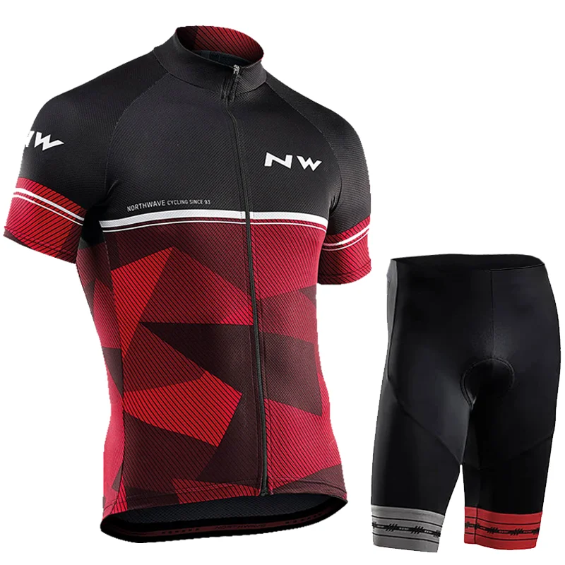 Лето NORTHWAVE команда Велоспорт Джерси быстросохнущая Ropa Ciclismo велосипед для мужчин одежда гель дышащий короткий комбинезон наборы - Цвет: 3