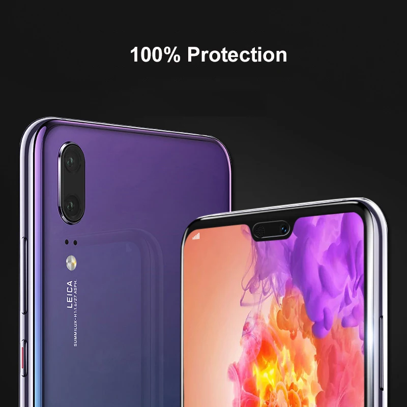 Закаленное стекло 2.5D HD для Huawei P20 lite защита экрана прозрачная полная Защита Pro