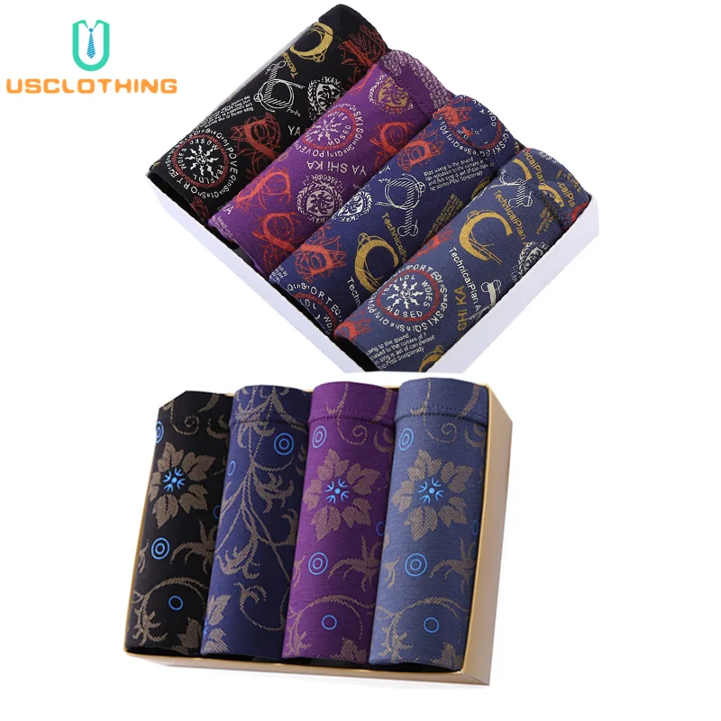 8 шт./лот мужские трусы мужское нижнее белье модные хлопковые боксеры сексуальные