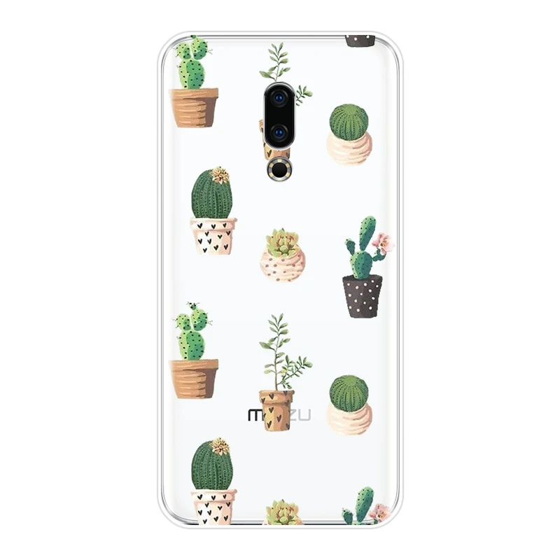 Мягкий силиконовый чехол с изображением кактуса и флоры для телефона Meizu U10 U20 Pro 6 7