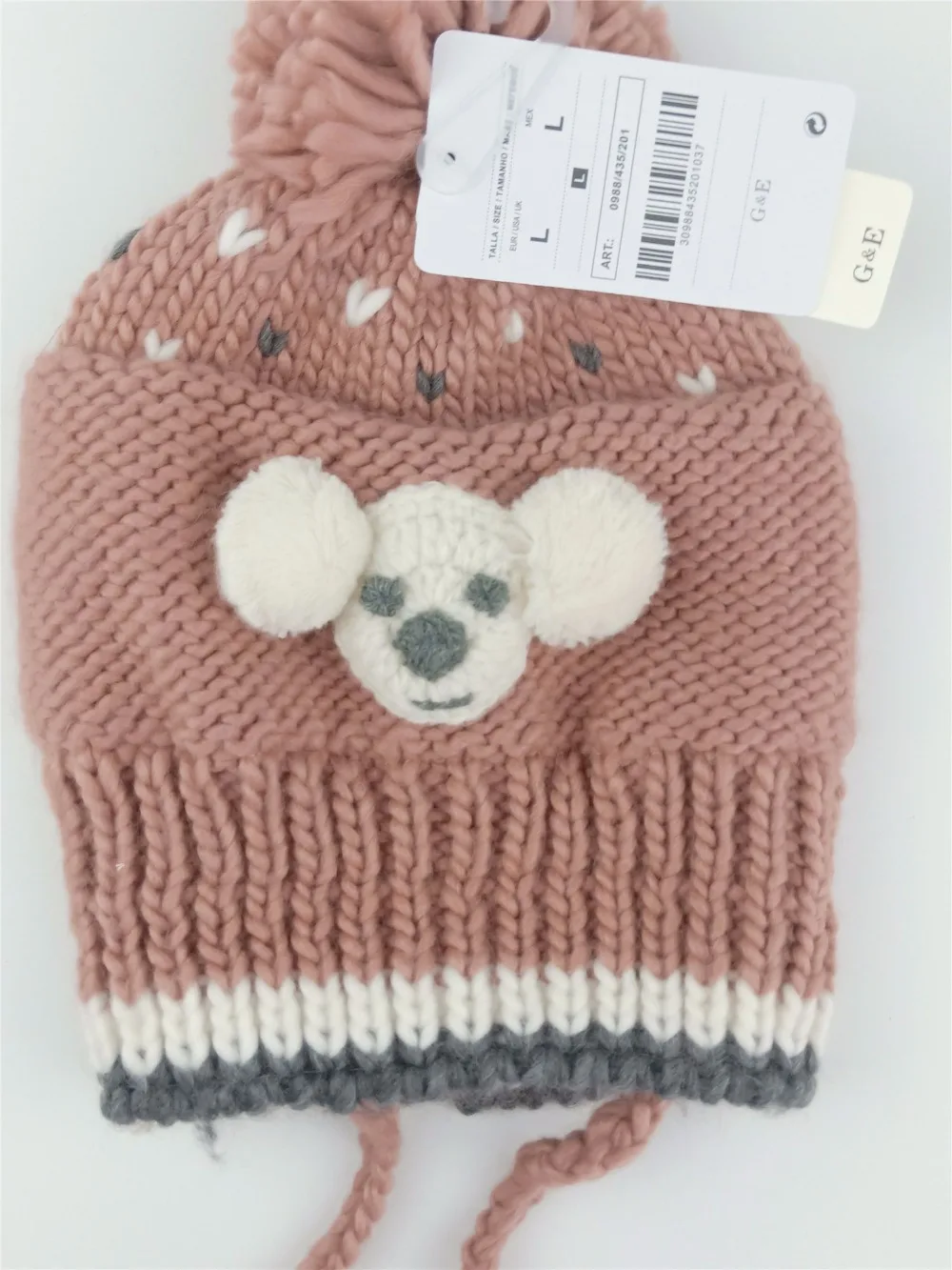 spring autumn winter cartoon smile face lovely baby girl child children's 3 month to 24month hand made knitted hat caps beanie | Детская