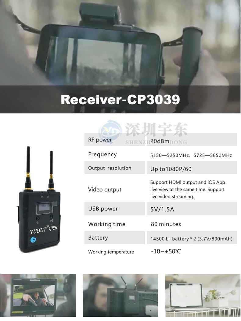 GoPro Hero4/3 5 подключение мобильного горячая распродажа Открытый видео вещания беспроводной передачи комплект, perfet матч gopro Аксессуар