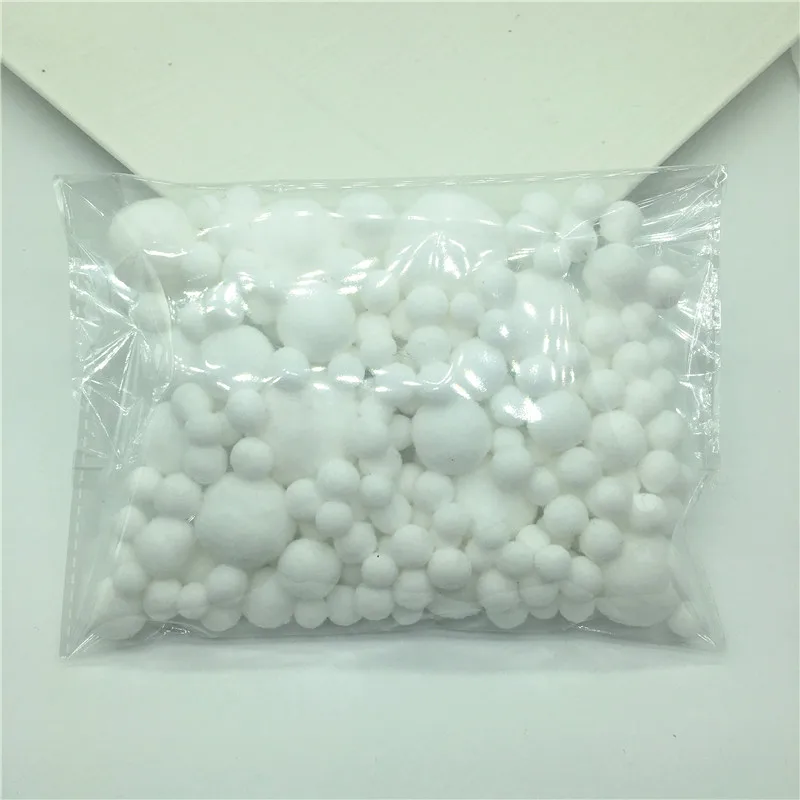 mix white 8 мм до 30 мм 20 г мульти размер смешанные цвета помпон мех ремесло DIY мягкие помпоны бальное свадебное украшение/клей на ткани аксессуары - Цвет: mix white