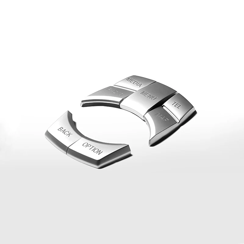 5x хром Мультимедийные кнопки зажимы декоративная накладка для BMW 5 6 Series X3 X4 X5 X6 F10