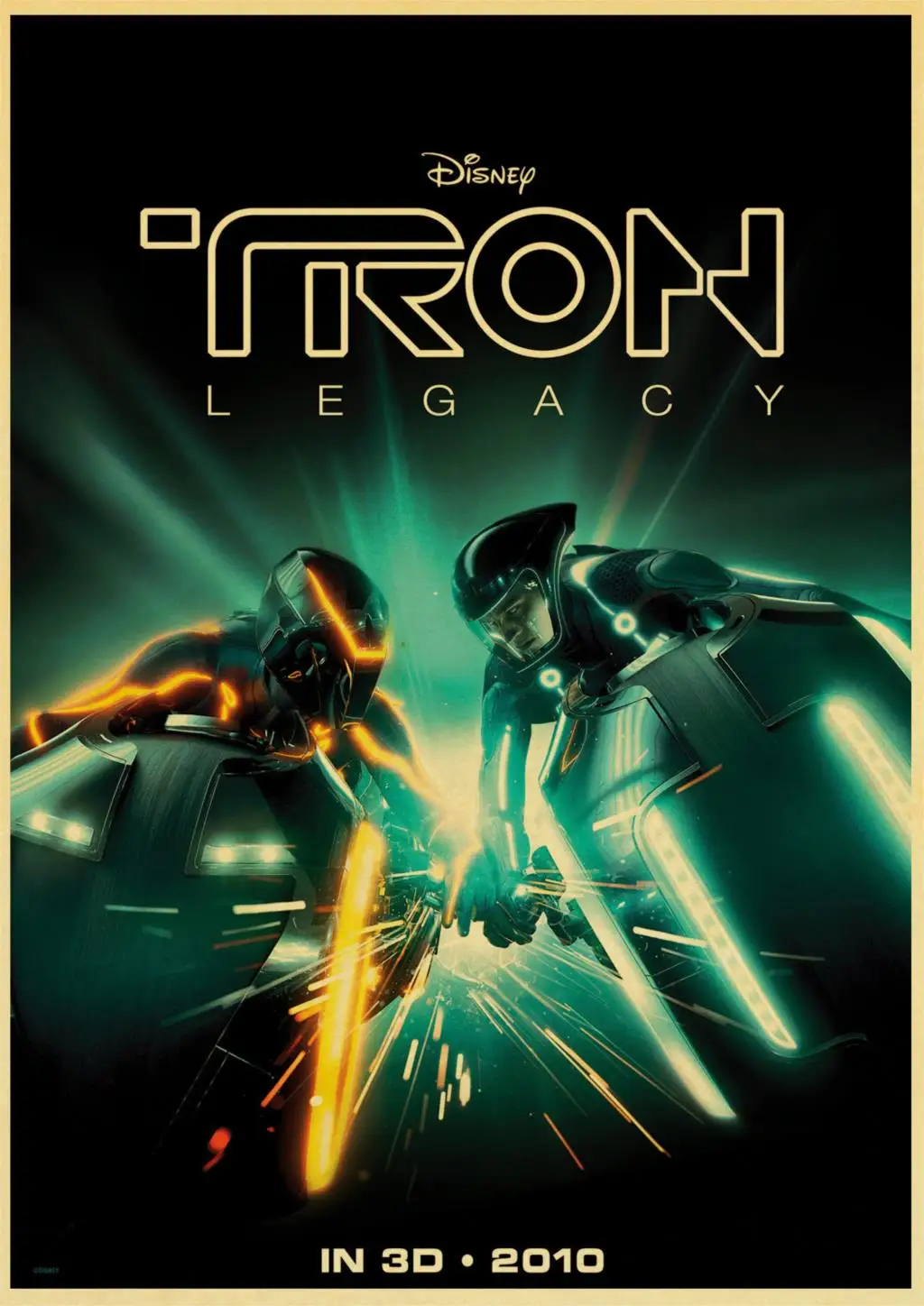 TRON: Legacy ретро-постер к фильму крафт-бумага декоративная живопись постер принт домашний бар паб гостиная настенная наклейка плакат
