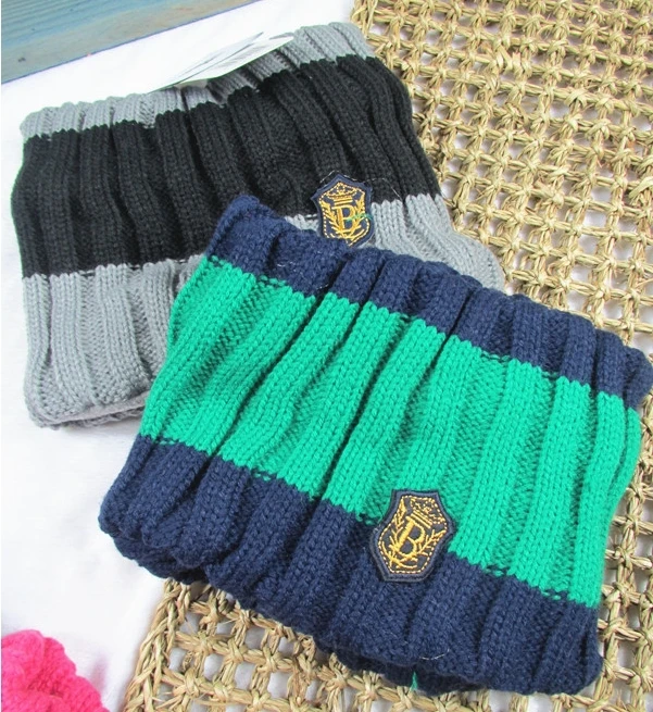 Детский шарф из хлопка и шерсти сезон осень-зима теплые вязаные шарфы с круглым