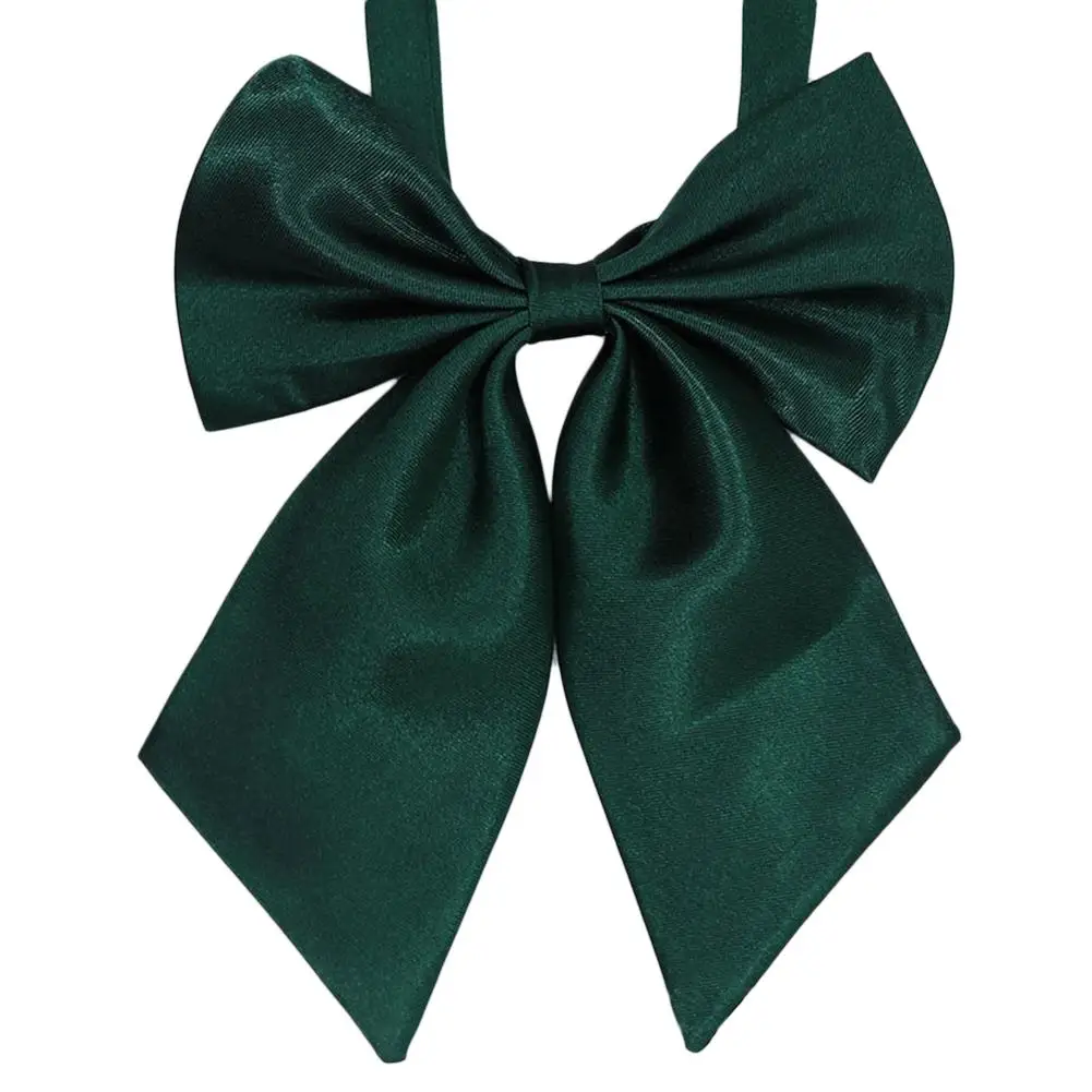 Dark Green Японский стиль JK галстук-бабочка сплошной цвет для студентов униформа профессиональные дамы угловой галстук-бабочка Лолита косплей детей девочек Ши - Цвет: Dark Green