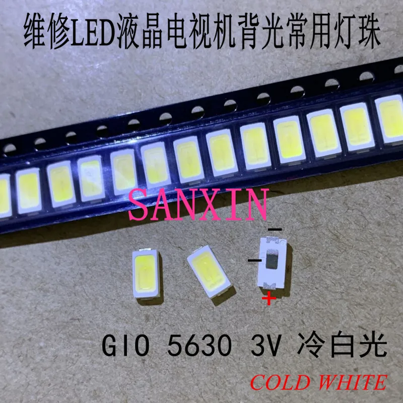 50 шт. LED-подсветка для телевизора 5630 Вт 3 в | Лампы и освещение