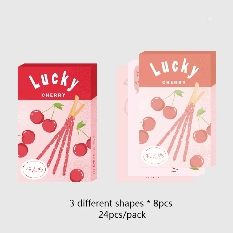 5 Mr paper 24 шт./лот 8 видов конструкций персиковая Сода конфеты, снек счастливый Pocky свободные листья блокноты для записей блокнот дневник записывать заметки бумага для заметок - Цвет: 5