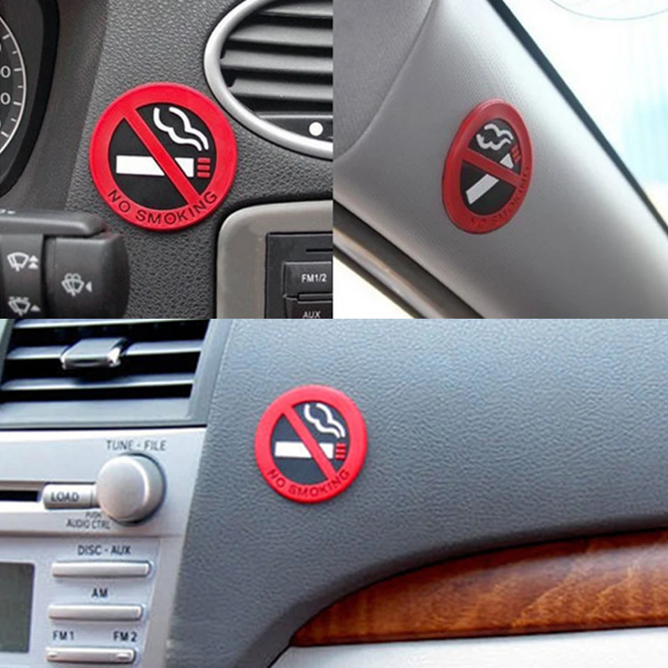 ZD 1 шт. наклейки не курить логотип для Toyota C-HR Corolla RAV4 Honda Accord Civic Fit CRV nissan Qashqai Juke Almera