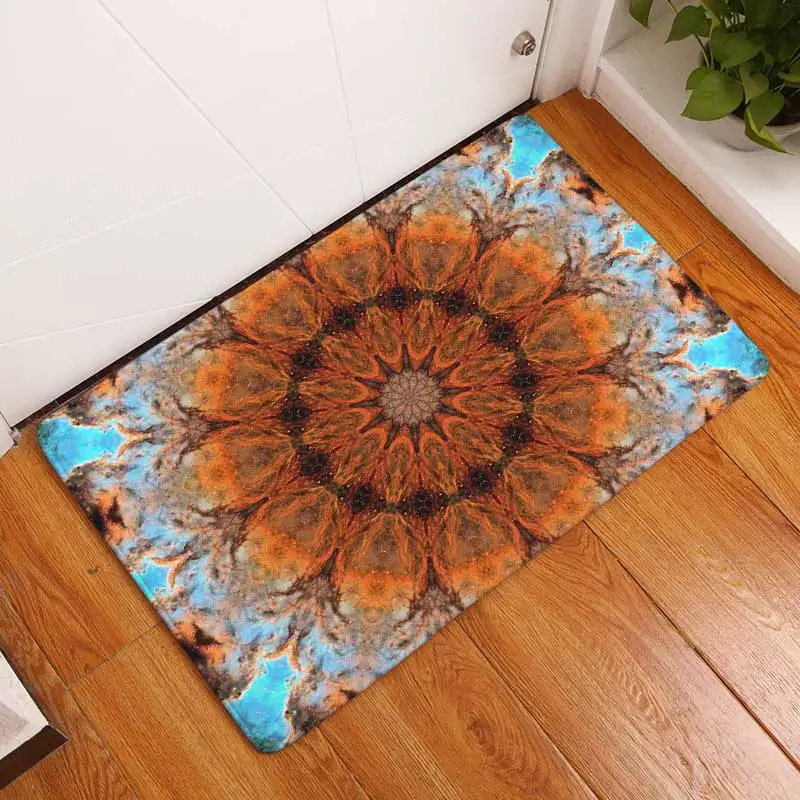 Smiry Нескользящие коммерческих дверные коврики для входной двери психоделический