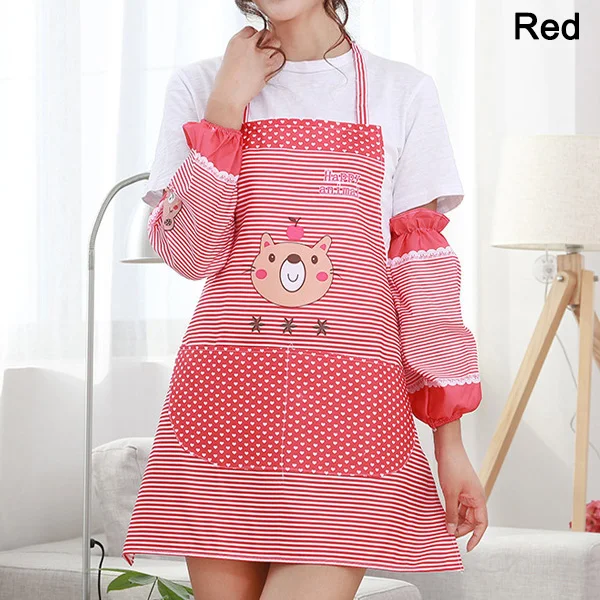 Фартук женский с карманами кухонный нагрудник рукавами|Фартуки| |