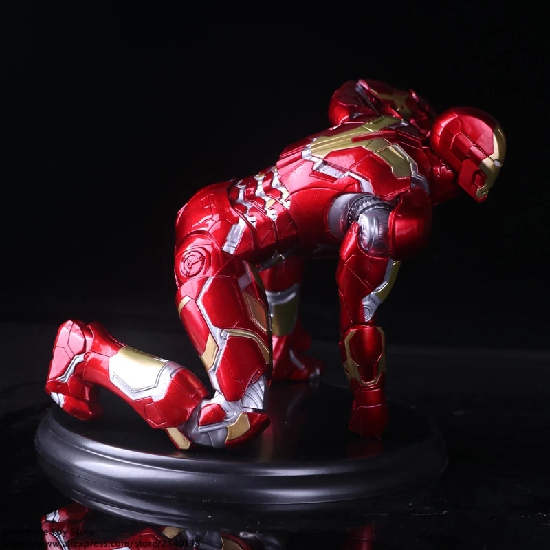 DISNEY Marvel Мстители Железный человек 3 17 см фигурка аниме мини украшение ПВХ