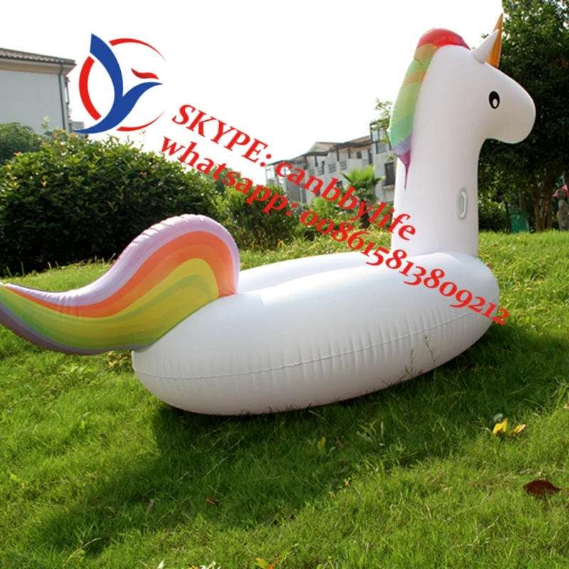 DHL FEDEX Доставка 2 или 3 человек Радуга надувной Единорог поплавок/гигантский