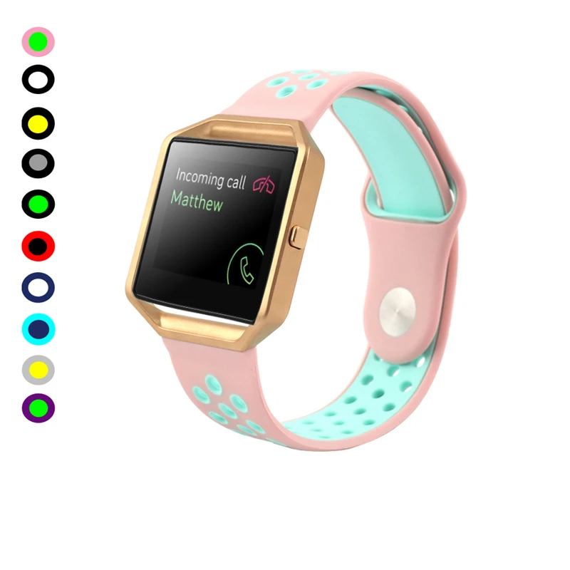 Силиконовый спортивный стиль сменные полосы браслет ремешок для Fitbit Blaze Смарт