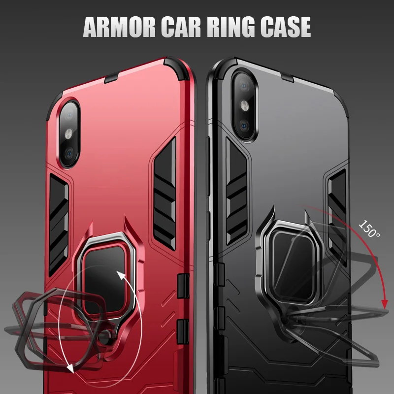 Чехол KEYSION для телефона iPhone Xs Max Xr X 7 8 6S 6 Plus держатель с кольцом на палец
