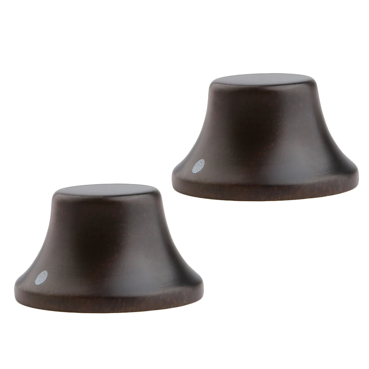 2 pcs Rose Wood KAISH деревянные ручки LP/Strat Стиль колокольчики гитары бас Топ шляпа деревянная ручка с индикатором точка 5 различных древесины - Цвет: 2 pcs Rose Wood