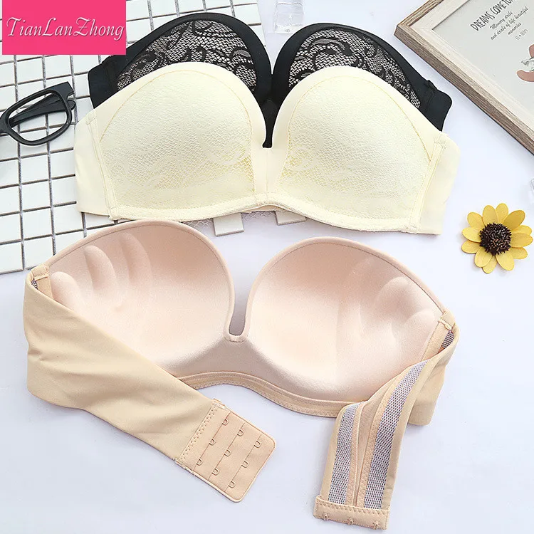 100 PCS Invisible Bra Strapless Bralette 1/2 Cup Party Wedding Women's Underwear Sexy Lingerie Female Bra