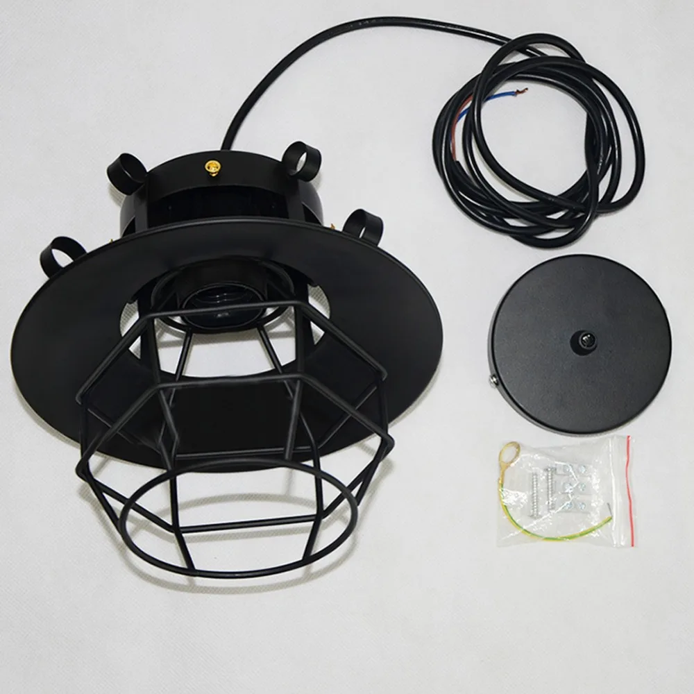 Американский винтажный промышленный стиль кованые железные лампы для ресторана