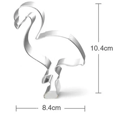 Flamingo B Cokytoop Llama формочки для печенья из нержавеющей стали Единорог Фламинго формы для печенья Пасхальный кролик детский душ вечерние кухонные инструменты для выпечки - Цвет: Flamingo B