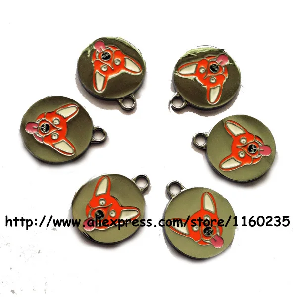 25 мм забавные собачьи дизайнерские бирки для собак металлические питомцев кошек