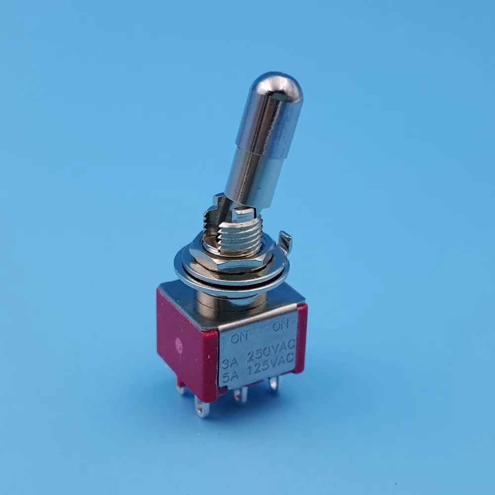 SH T8011 LKB фиксирующий рычаг 6Pin поддерживается вкл 2 положения DPDT мини
