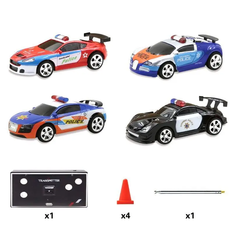 Мини-автомобиль полицейский на радиоуправлении 20 км/ч 1:58 4 цвета | Игрушки и хобби