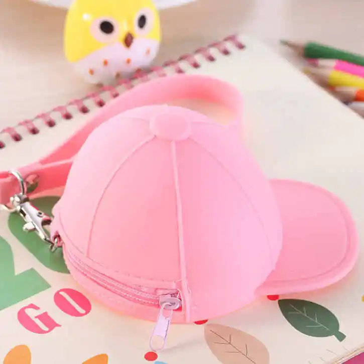 Pink Модный Милый кавайный конфетный цвет женский кошелек для девочек разноцветный силиконовый кошелек для монет детский подарок - Цвет: Pink