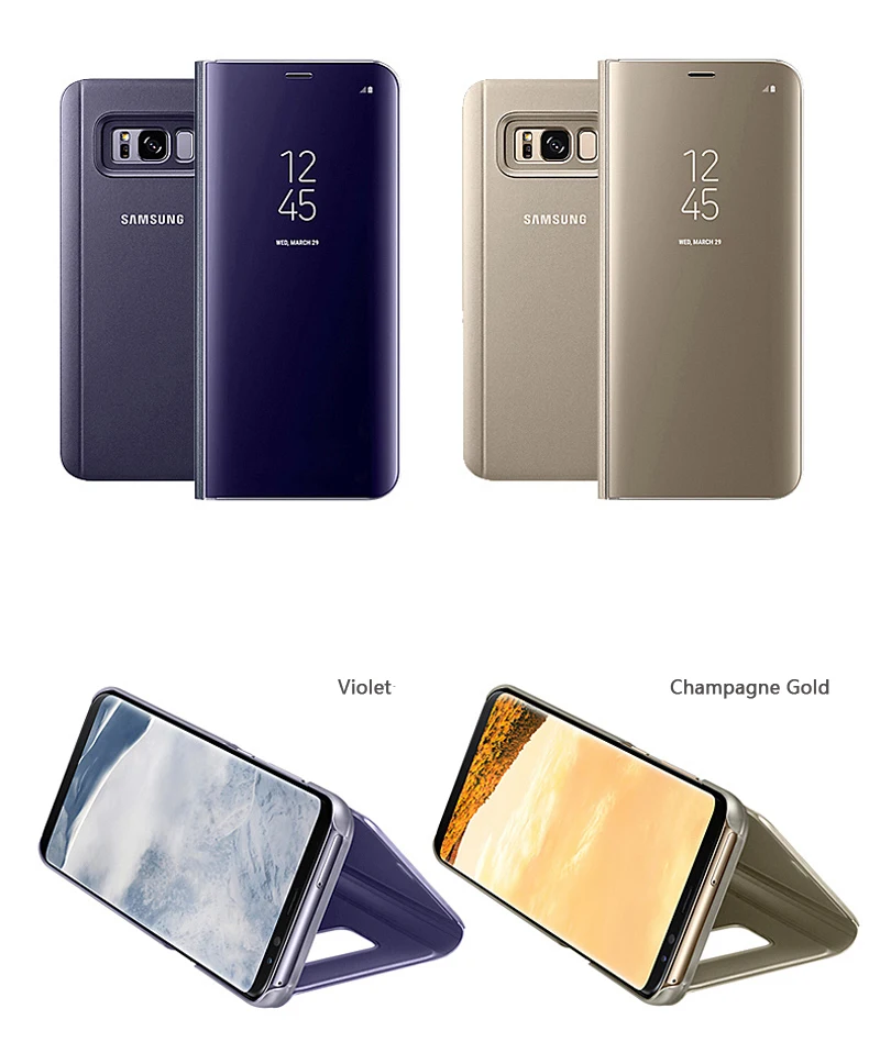 Для samsung вертикальное зеркало защиты оболочки телефон крышка чехол для телефона для samsung Galaxy S8+ G9550 SM-G9508 S8 SM-G9500 SM-G950U