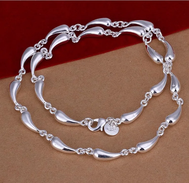 Набор капель воды S189 оптом покрытые Ювелирные наборы изделия Капли ожерелье