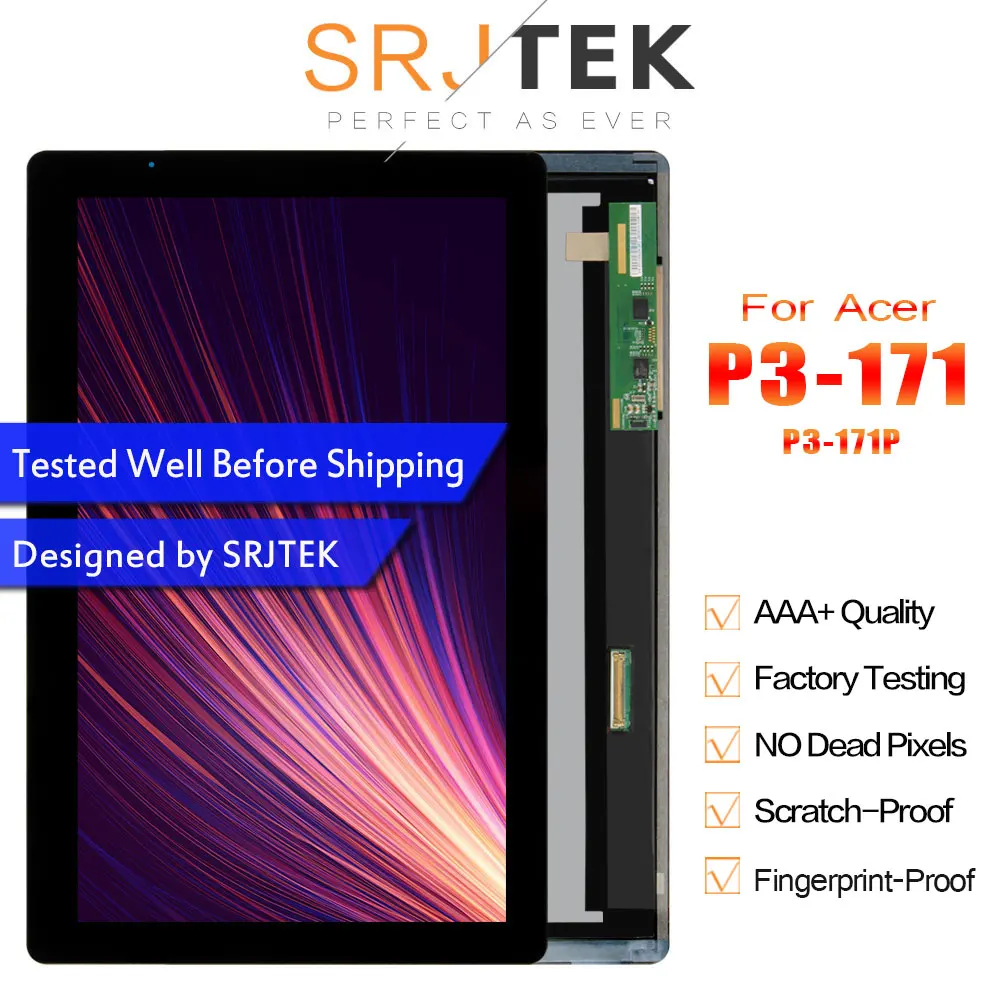 SRJTEK 11 6 дисплей для Acer Aspire P3-171 P3-171P ЖК-дисплей Матрица кодирующий преобразователь