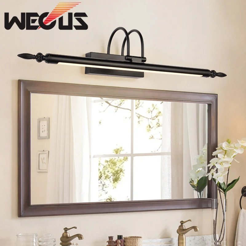 Популярный Европейский черный светодиодный зеркальный светильник американская