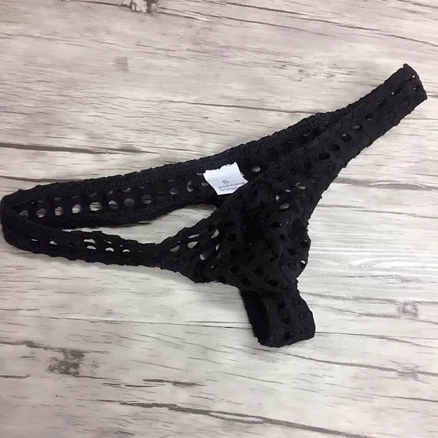 Мужские брендовые сетчатые стринги нижнее белье летние прозрачные сексуальные