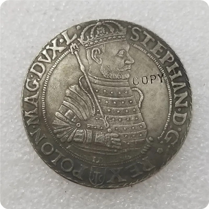 Польша: TALAR - STEPHAN BATORY 1583 копия памятных монет-копия монет коллекционные монеты |