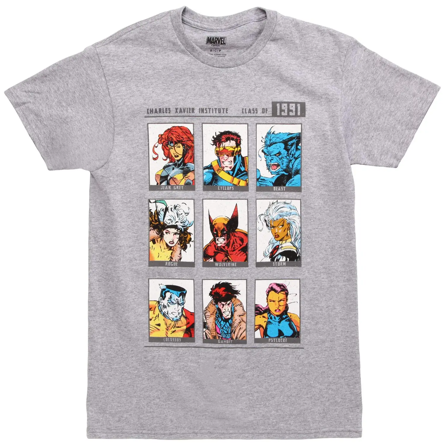 Mad Engine X-Men Yearbook of 1991 Adult T-Shirt 2018 Newest Letter Print Top Tee Short Sleeve Cotton T Shirts Man Clothing | Мужская