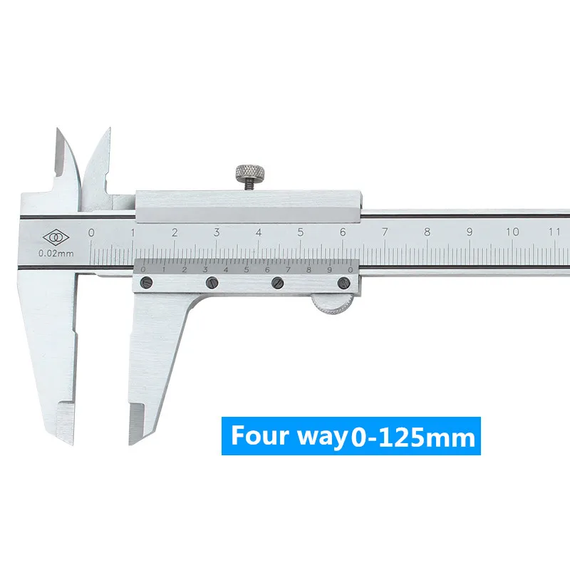 Штангенциркуль четырехсторонний 0 02 мм 125 мм|vernier caliper|stainless steel vernier calipersteel caliper |