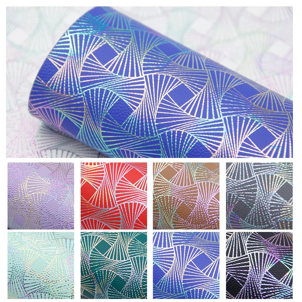 David accessories 10 шт./компл. 20*34 см Однотонные Радужный прозрачный чехол из искусственной кожи, бант для волос Сделай Сам сумка ремесла, 1Yc6330 - Цвет: 1081999001