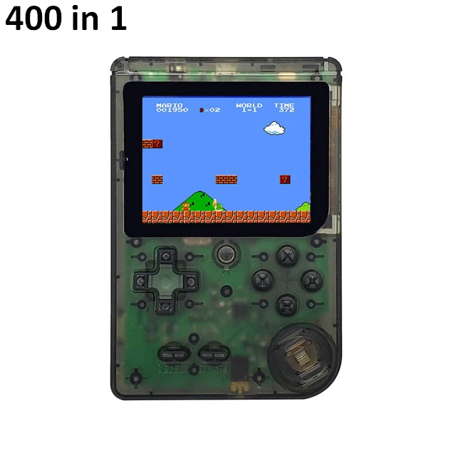400 in1- transparent Ретро портативная мини игровая консоль 8 бит карманный портативный игровой плеер встроенный 400 В 1 классические игры Лучший подарок игра мальчик - Цвет: 400 in1- transparent