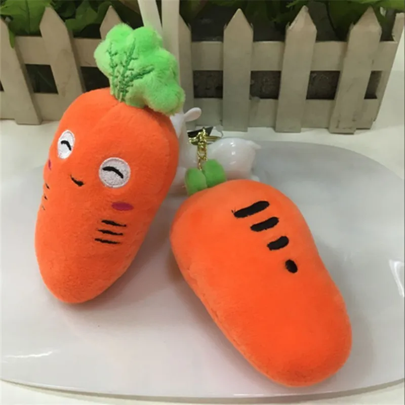 10cm Creative Carrot Keychain Soft Radish Plush Scented Doll Couple Gift |