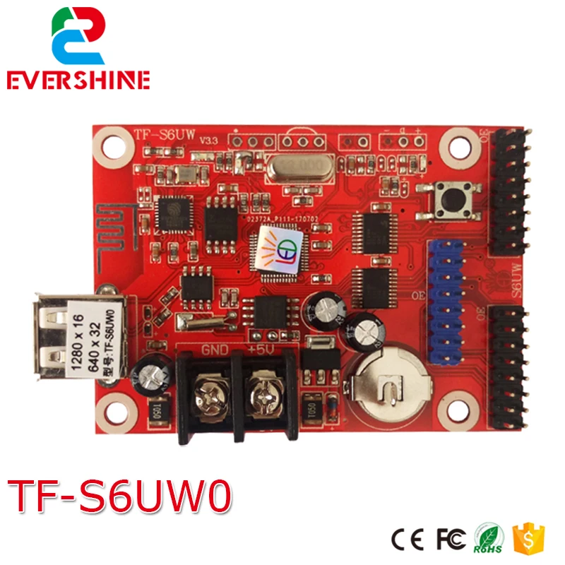 TF S6UW светодиодная карта управления Wi Fi + USB диск одноцветная и двухцветная