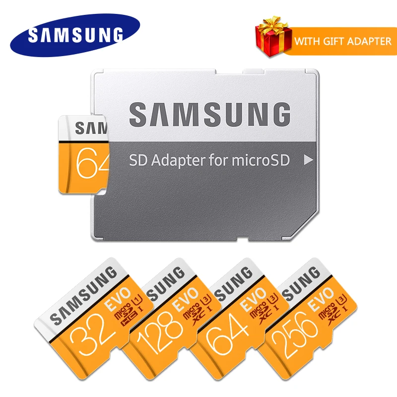 Samsung EVO UHS-3 карта памяти 256 ГБ 128 Гб 64 Гб Micro sd карта 32 Гб класс 10 флэш TF карта памяти Microsd SDXC высокая скорость для 4K