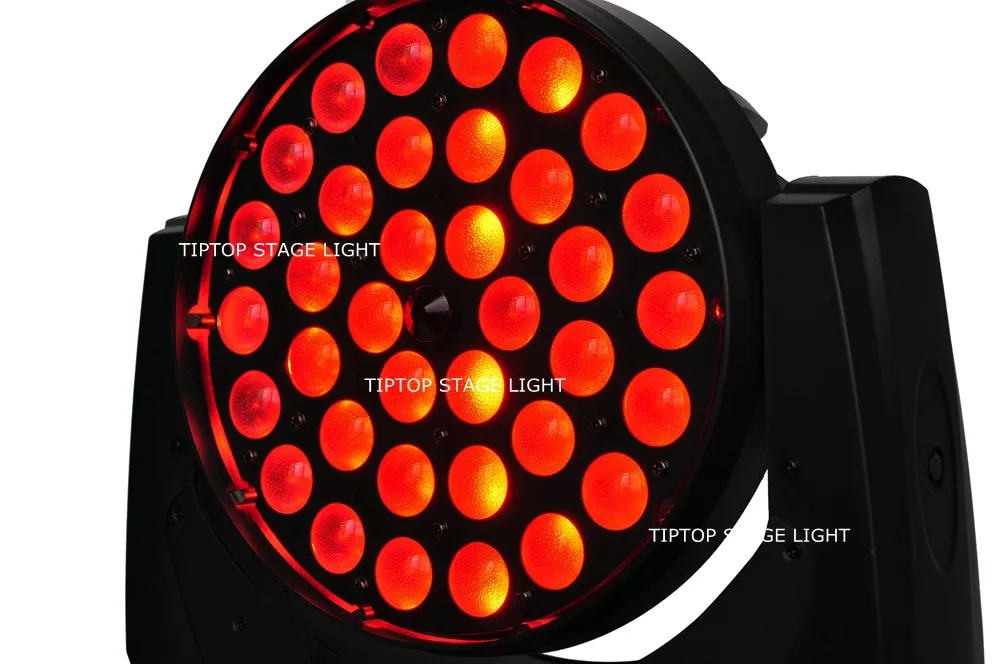 Низкий уровень шума 36x10 Вт 4в1 Zoom Led движущийся головной свет RGBW цвет DMX 512 KTV Led движущийся луч эффект AC110V-240V dj ktv club